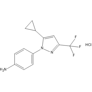 4-(5-Cyclopropyl-3-(trifluoromethyl)-1H-pyrazol-1-yl)aniline hydrochloride|CS-1638146