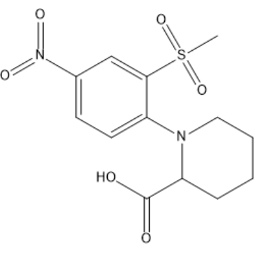 1-(2-(Methylsulfonyl)-4-nitrophenyl)piperidine-2-carboxylic acid|CS-1638257