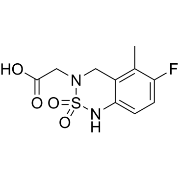 2-(6-Fluoro-5-methyl-2,2-dioxido-1,4-dihydro-3H-benzo[c][1,2,6]thiadiazin-3-yl)acetic acid|CS-1638384