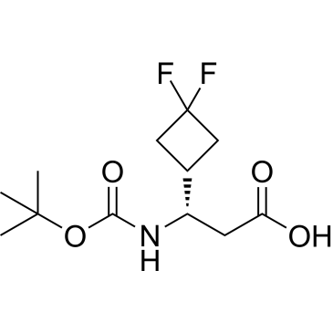 (S)-3-((tert-Butoxycarbonyl)amino)-3-(3,3-difluorocyclobutyl)propanoic acid|CS-1638391