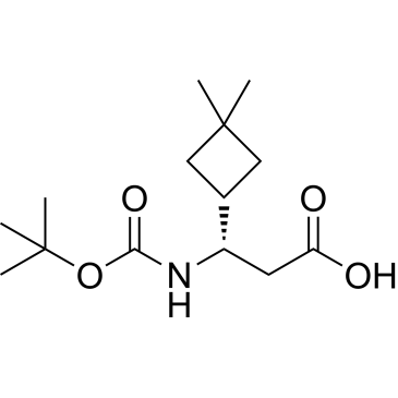 (S)-3-((tert-Butoxycarbonyl)amino)-3-(3,3-dimethylcyclobutyl)propanoic acid|CS-1638393