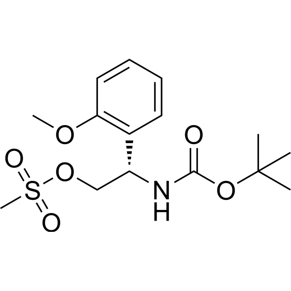 (S)-2-((tert-Butoxycarbonyl)amino)-2-(2-methoxyphenyl)ethyl methanesulfonate|CS-1638412