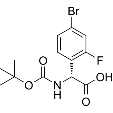 (R)-2-(4-Bromo-2-fluorophenyl)-2-((tert-butoxycarbonyl)amino)acetic acid|CS-1638418