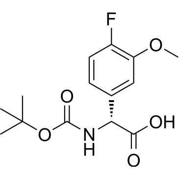(R)-2-((tert-Butoxycarbonyl)amino)-2-(4-fluoro-3-methoxyphenyl)acetic acid|CS-1638420