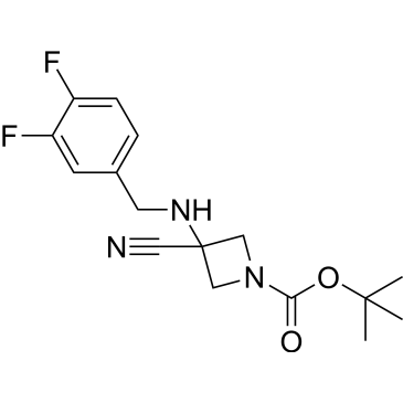 tert-Butyl 3-cyano-3-((3,4-difluorobenzyl)amino)azetidine-1-carboxylate|CS-1638434
