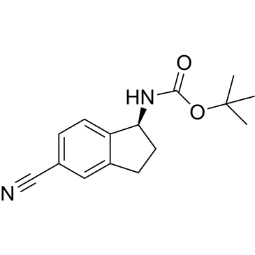 tert-Butyl (S)-(5-cyano-2,3-dihydro-1H-inden-1-yl)carbamate|CS-1638471