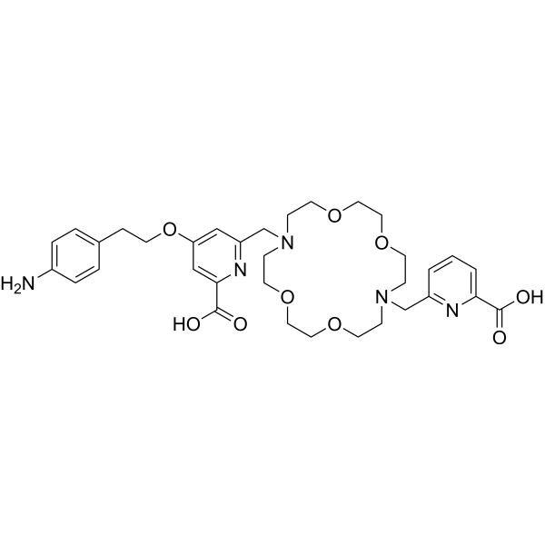 4-(4-Aminophenethoxy)-6-((16-((6-carboxypyridin-2-yl)methyl)-1,4,10,13-tetraoxa-7,16-diazacyclooctadecan-7-yl)methyl)picolinic acid|CS-1638929