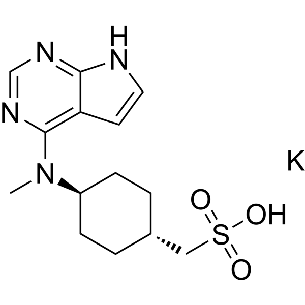 Potassium (trans-4-(methyl(7H-pyrrolo[2,3-d]pyrimidin-4-yl)amino)cyclohexyl)methanesulfonate|CS-1639017