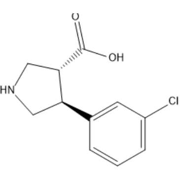 (3R,4S)-4-(3-Chlorophenyl)pyrrolidine-3-carboxylic acid|CS-1639059