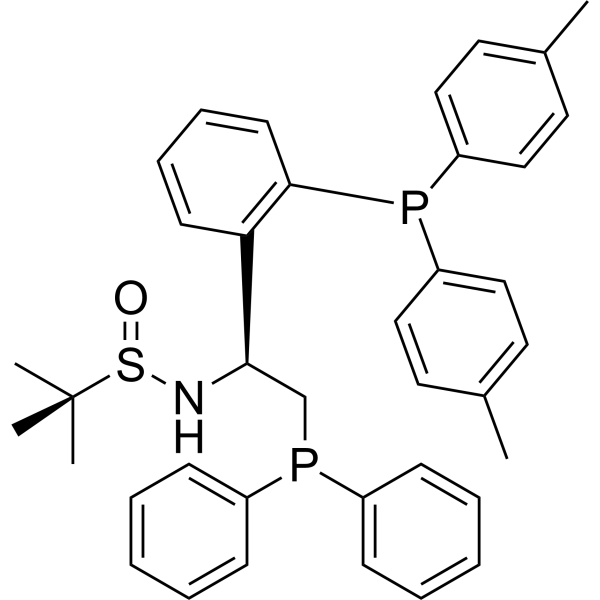 (R)-N-((S)-1-(2-(Di-p-tolylphosphanyl)phenyl)-2-(diphenylphosphanyl)ethyl)-2-methylpropane-2-sulfinamide|CS-1639118