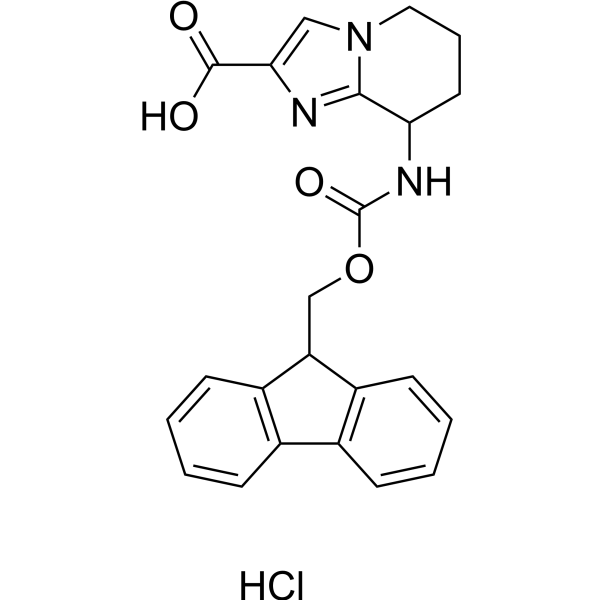 8-((((9H-Fluoren-9-yl)methoxy)carbonyl)amino)-5,6,7,8-tetrahydroimidazo[1,2-a]pyridine-2-carboxylic acid hydrochloride|CS-1639450