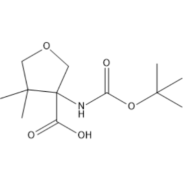 3-((tert-Butoxycarbonyl)amino)-4,4-dimethyltetrahydrofuran-3-carboxylic acid|CS-1639496
