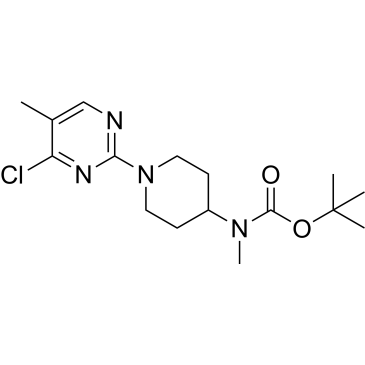 tert-Butyl (1-(4-chloro-5-methylpyrimidin-2-yl)piperidin-4-yl)(methyl)carbamate 1|CS-1639590