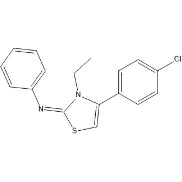 4-(4-Chlorophenyl)-3-ethyl-N-phenylthiazol-2(3H)-imine|CS-1639796