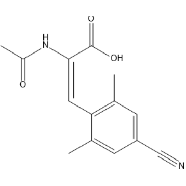 2-Acetamido-3-(4-cyano-2,6-dimethylphenyl)acrylic acid|CS-1639808