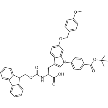 (S)-2-((((9H-Fluoren-9-yl)methoxy)carbonyl)amino)-3-(1-(4-(tert-butoxycarbonyl)phenyl)-6-((4-methoxybenzyl)oxy)-1H-indol-3-yl)propanoic acid|CS-1639851