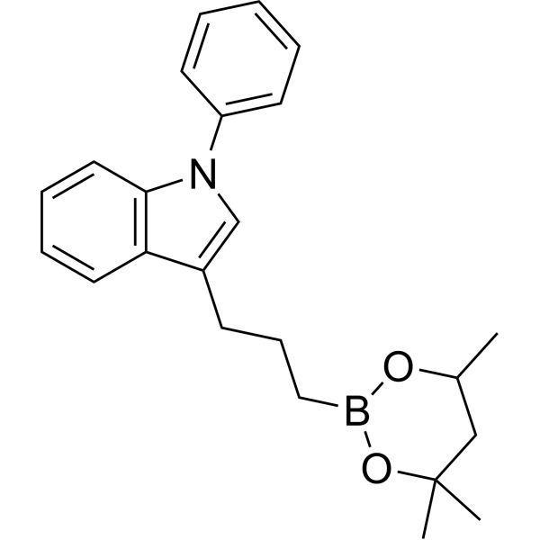 1-Phenyl-3-(3-(4,4,6-trimethyl-1,3,2-dioxaborinan-2-yl)propyl)-1H-indole|CS-1640006