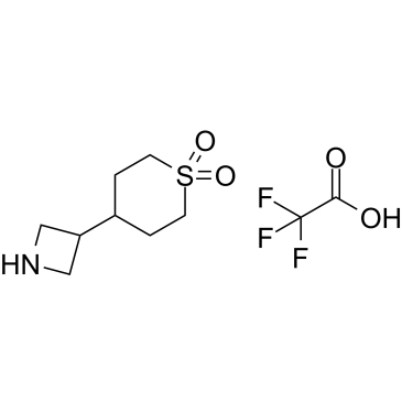 4-(Azetidin-3-yl)tetrahydro-2H-thiopyran 1,1-dioxide 2,2,2-trifluoroacetate|CS-1640588