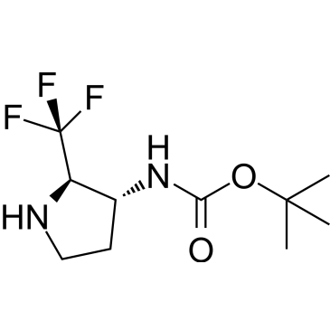 tert-Butyl ((2R,3R)-2-(trifluoromethyl)pyrrolidin-3-yl)carbamate|CS-1640599