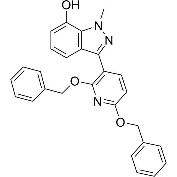 3-(2,6-Bis(benzyloxy)pyridin-3-yl)-1-methyl-1H-indazol-7-ol|CS-1640635