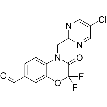 4-((5-Chloropyrimidin-2-yl)methyl)-2,2-difluoro-3-oxo-3,4-dihydro-2H-benzo[b][1,4]oxazine-7-carbaldehyde|CS-1640650