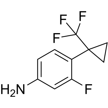 3-Fluoro-4-(1-(trifluoromethyl)cyclopropyl)aniline|CS-1640665