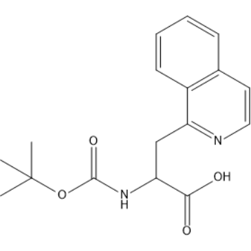 2-((tert-Butoxycarbonyl)amino)-3-(isoquinolin-1-yl)propanoic acid|CS-1640672