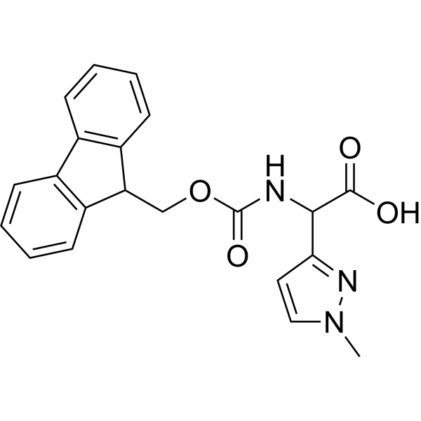 2-((((9H-Fluoren-9-yl)methoxy)carbonyl)amino)-2-(1-methyl-1H-pyrazol-3-yl)acetic acid|CS-1640689