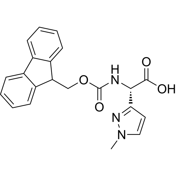 (S)-2-((((9H-Fluoren-9-yl)methoxy)carbonyl)amino)-2-(1-methyl-1H-pyrazol-3-yl)acetic acid|CS-1640691