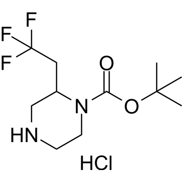 tert-Butyl 2-(2,2,2-trifluoroethyl)piperazine-1-carboxylate hydrochloride|CS-1642100