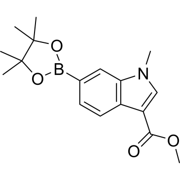 Methyl 1-methyl-6-(4,4,5,5-tetramethyl-1,3,2-dioxaborolan-2-yl)-1H-indole-3-carboxylate|CS-1642210