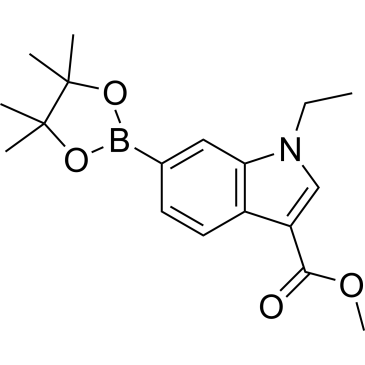 Methyl 1-ethyl-6-(4,4,5,5-tetramethyl-1,3,2-dioxaborolan-2-yl)-1H-indole-3-carboxylate|CS-1642212