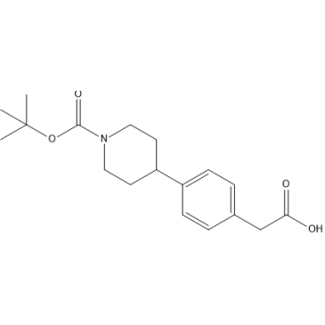 2-(4-(1-(Tert-butoxycarbonyl)piperidin-4-yl)phenyl)acetic acid|CS-1642621