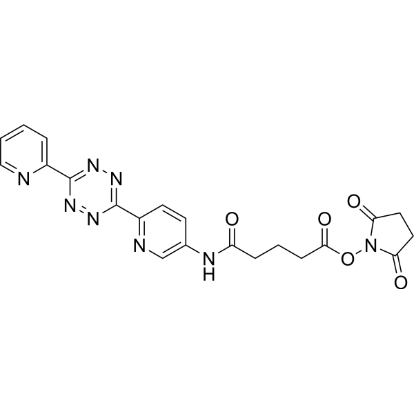 2,5-Dioxopyrrolidin-1-yl 5-oxo-5-((6-(6-(pyridin-2-yl)-1,2,4,5-tetrazin-3-yl)pyridin-3-yl)amino)pentanoate|CS-1642897