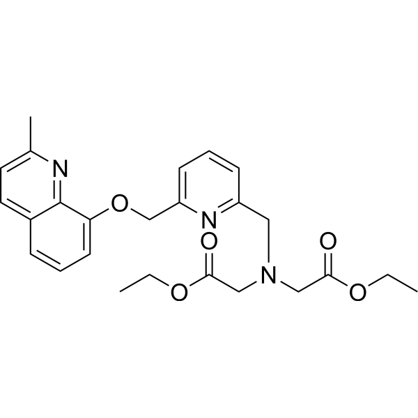 Diethyl 2,2'-(((6-(((2-methylquinolin-8-yl)oxy)methyl)pyridin-2-yl)methyl)azanediyl)diacetate|CS-1642931