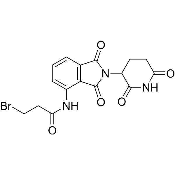 3-Bromo-N-(2-(2,6-dioxopiperidin-3-yl)-1,3-dioxoisoindolin-4-yl)propanamide|CS-1644319