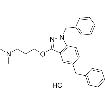 3-((1,5-Dibenzyl-1H-indazol-3-yl)oxy)-N,N-dimethylpropan-1-amine hydrochloride Benzydamine impurity|CS-1646551