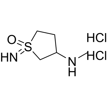 1-Imino-3-(methylamino)tetrahydro-1H-1λ6-thiophene 1-oxide dihydrochloride|CS-1673968