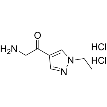 2-Amino-1-(1-ethyl-1H-pyrazol-4-yl)ethan-1-one dihydrochloride|CS-1675493