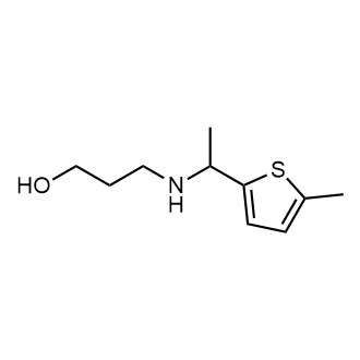 3-((1-(5-Methylthiophen-2-yl)ethyl)amino)propan-1-ol|CS-1679112