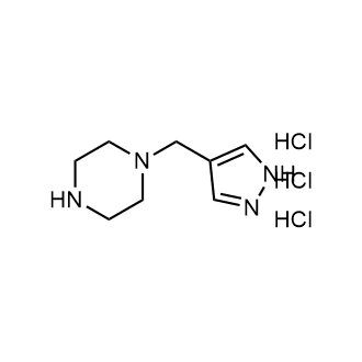 1-((1H-Pyrazol-4-yl)methyl)piperazine trihydrochloride|CS-1680392