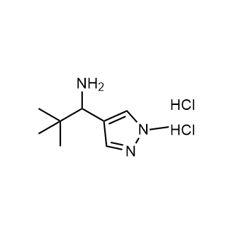 2,2-Dimethyl-1-(1-methyl-1H-pyrazol-4-yl)propan-1-amine dihydrochloride|CS-1680825
