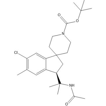 tert-Butyl (R)-3-(2-acetamidopropan-2-yl)-6-chloro-5-methyl-2,3-dihydrospiro[indene-1,4'-piperidine]-1'-carboxylate|CS-1681174