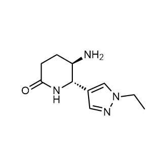 rel-(5R,6S)-5-Amino-6-(1-ethyl-1H-pyrazol-4-yl)piperidin-2-one|CS-1682760