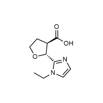 rel-(2R,3R)-2-(1-Ethyl-1H-imidazol-2-yl)tetrahydrofuran-3-carboxylic acid|CS-1683429