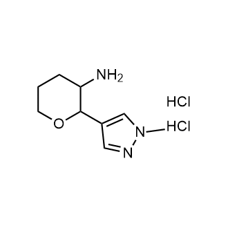 2-(1-Methyl-1H-pyrazol-4-yl)tetrahydro-2H-pyran-3-amine dihydrochloride|CS-1686387