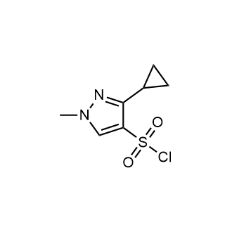 3-Cyclopropyl-1-methyl-1H-pyrazole-4-sulfonyl chloride|CS-1687471