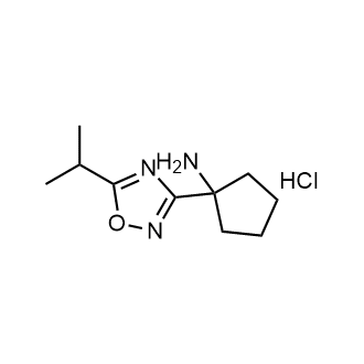 1-(5-Isopropyl-1,2,4-oxadiazol-3-yl)cyclopentan-1-amine hydrochloride|CS-1691731