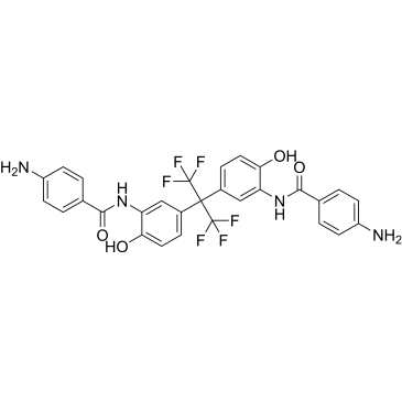 N,N'-((Perfluoropropane-2,2-diyl)bis(6-hydroxy-3,1-phenylene))bis(4-aminobenzamide)|CS-1692510