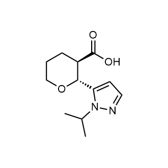 rel-(2R,3R)-2-(1-Isopropyl-1H-pyrazol-5-yl)tetrahydro-2H-pyran-3-carboxylic acid|CS-1693807